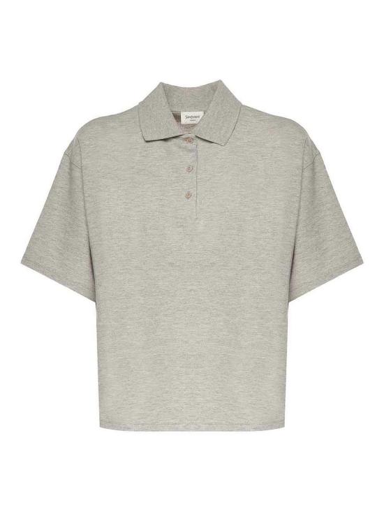  생로랑 폴로 티셔츠 841963Y37HC1403 GREY