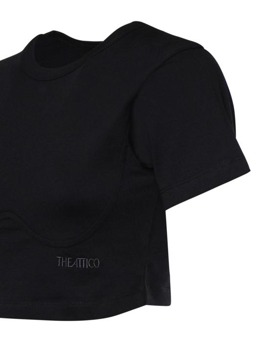 26FW 디 아티코 반팔 티셔츠 261WCT00364JJJ025AA100 Black - THE ATTICO