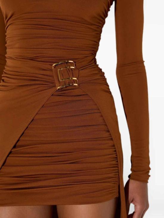26FW 엘리자베타프랜치 롱 원피스 ABR3567E2FK3 Brown - ELISABETTA FRANCHI