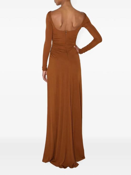 26FW 엘리자베타프랜치 롱 원피스 ABR3567E2FK3 Brown - ELISABETTA FRANCHI