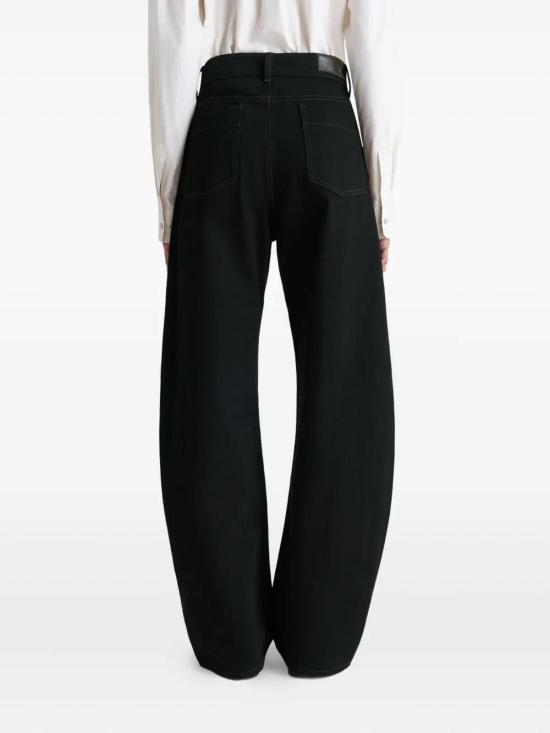 26FW 르메르 하이 웨이스티드 커브드 팬츠 PA1264LD1055BK999 Black - LEMAIRE