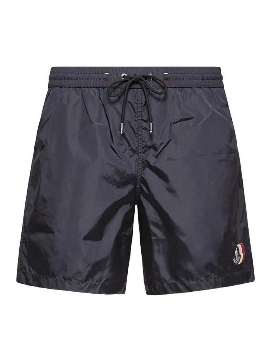 26FW 몽클레어 나일론 로고 패치 스윔 팬츠 L20912C000055985M742 Dark Blue