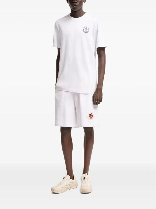 26FW 몽클레어 반팔 티셔츠 L20918C0002589AUG00A White - MONCLER