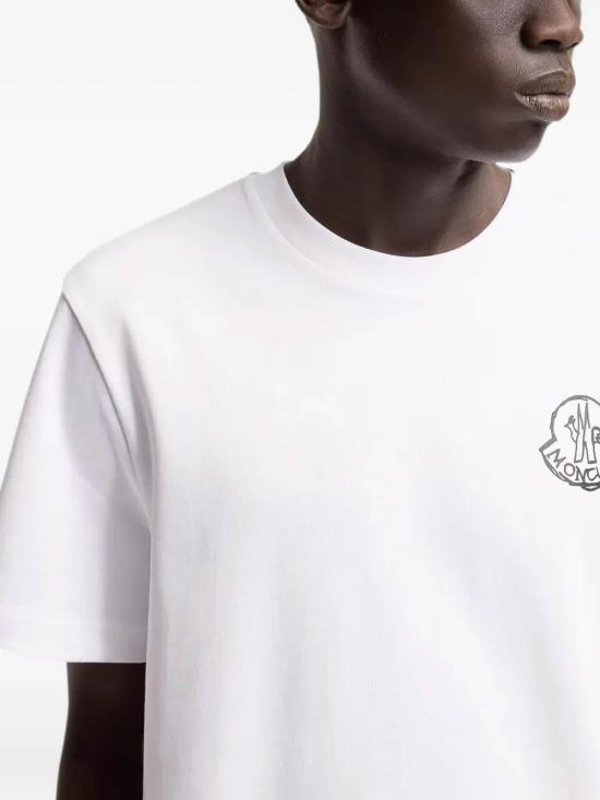 26FW 몽클레어 반팔 티셔츠 L20918C0002589AUG00A White - MONCLER