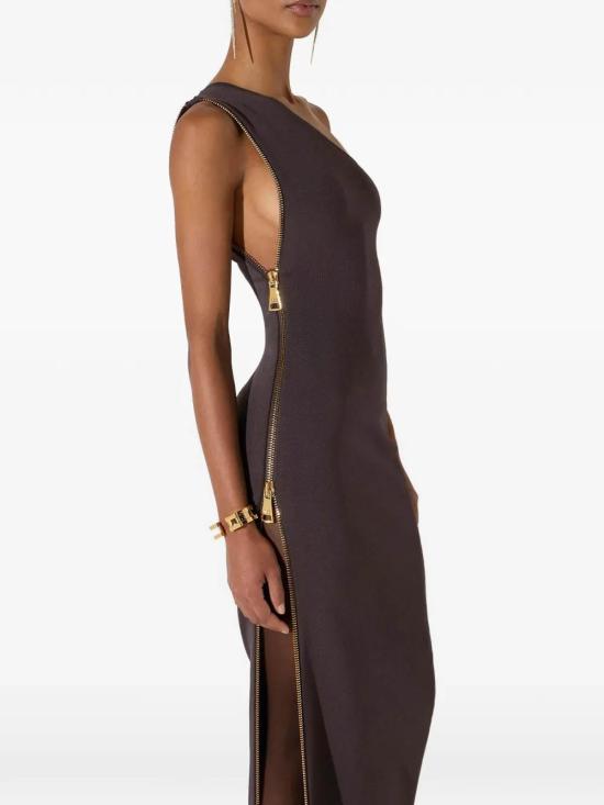 26FW 엘리자베타프랜치 롱 원피스 AM07B66E2EV9 Brown - ELISABETTA FRANCHI