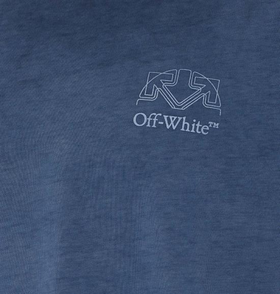26FW 오프화이트 반팔 티셔츠 OMAA120F26JER01F 411 BLUE - OFF WHITE
