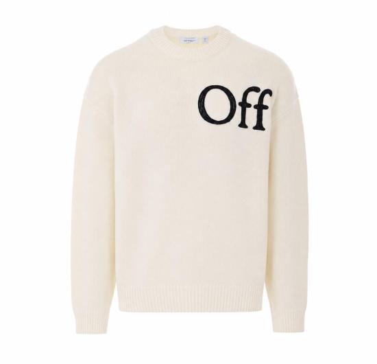 26FW 오프화이트 스웨터 OMHE20QF26KNI001 110 WHITE
