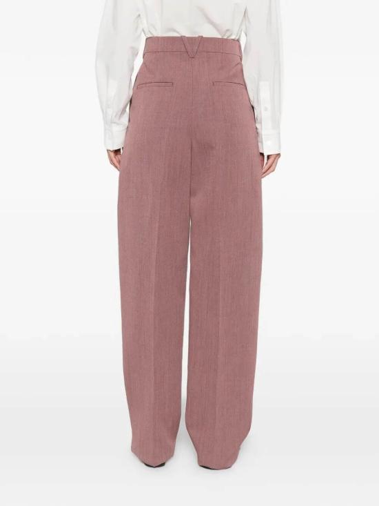 25FW 보테가베네타 스트레이트 팬츠 856110V6DL05117 Pink - BOTTEGA VENETA