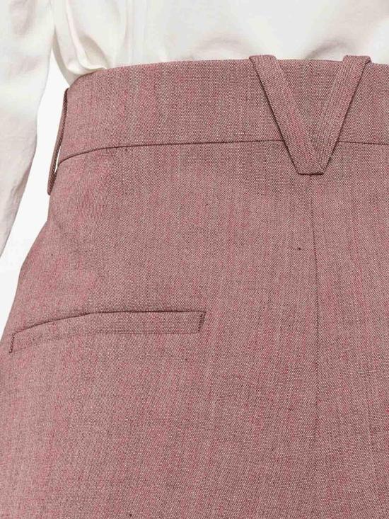 25FW 보테가베네타 스트레이트 팬츠 856110V6DL05117 Pink - BOTTEGA VENETA