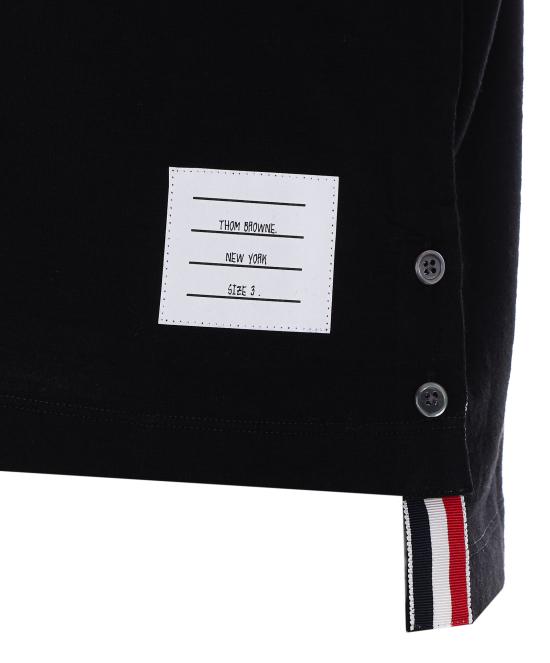 26FW 톰브라운 폴로 티셔츠 MJP254A J0301001 Black - THOM BROWNE