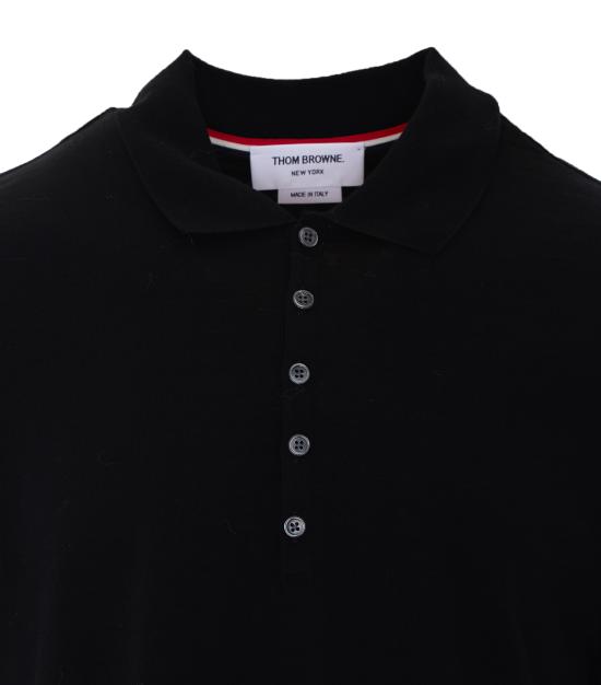 26FW 톰브라운 폴로 티셔츠 MJP254A J0301001 Black - THOM BROWNE