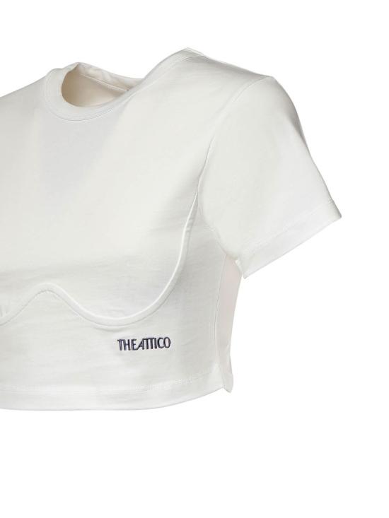 26FW 디 아티코 반팔 티셔츠 261WCT00364JJJ025AA001 White - THE ATTICO