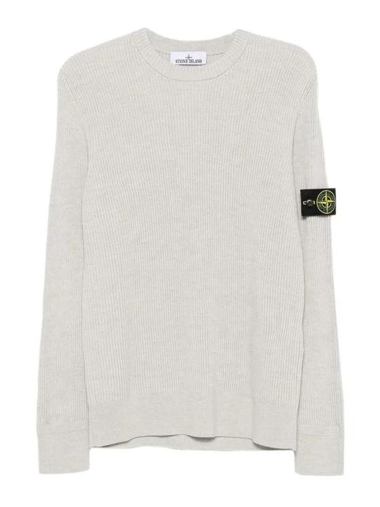 26FW 스톤 아일랜드 리브드 니트 로고 패치 스웨터 L2S155100053S00C2V0M95 BEIGE