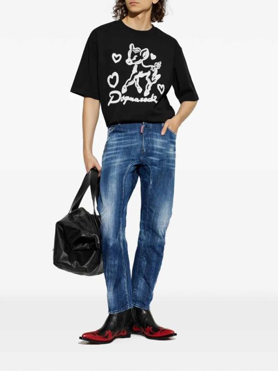 26FW 디스퀘어드2 반팔 티셔츠 S74GD1583D20033900 BLACK - DSQUARED2