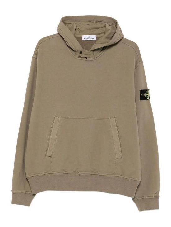 26FW 스톤 아일랜드 브러쉬드 오가닉 코튼 플리스 오버사이즈 집업 후드 스웨트셔츠 브러쉬드 오가닉 코튼 플리스 오버사이즈 집업 후드 스웨트셔츠 L2S156100023S0A20V005G