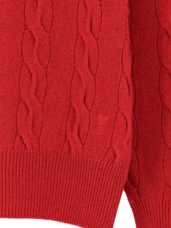 26FW 아미 스웨터 UKS880KN0189 A186 ROUGE RUBIS - AMI