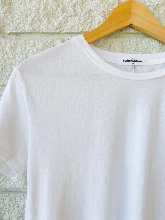  퍼펙트 화이트 티 반팔 티셔츠 퍼펙트화이트티 할리 SS 박시 크루 티셔츠 화이트 - PERFECT WHITE TEE