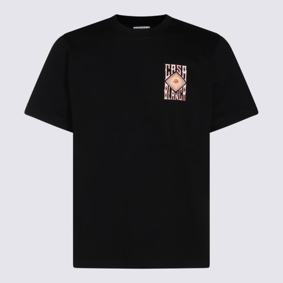 26FW 카사블랑카 반팔 티셔츠 MAW26JTS001 15 BLACK