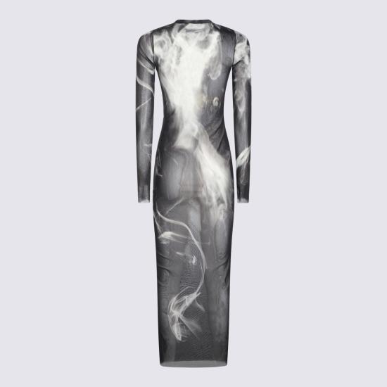 26FW 장 폴 고티에 미디 원피스 2604WDR191 M031P000201 BLACK GREY WHITE - JEAN PAUL GAULTIER
