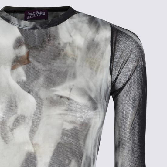 26FW 장 폴 고티에 미디 원피스 2604WDR191 M031P000201 BLACK GREY WHITE - JEAN PAUL GAULTIER