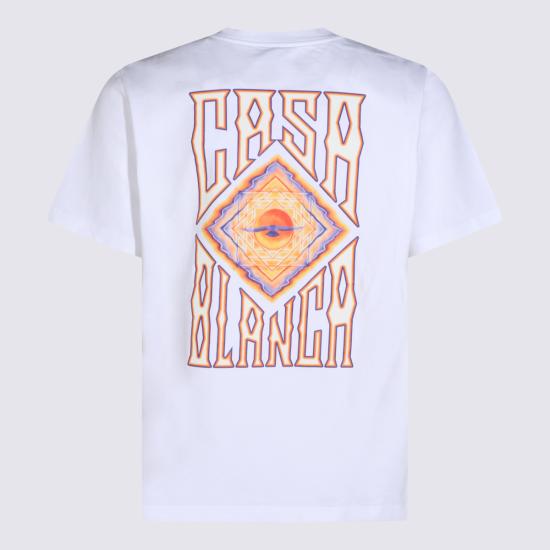 26FW 카사블랑카 반팔 티셔츠 MAW26JTS001 14 WHITE - CASABLANCA