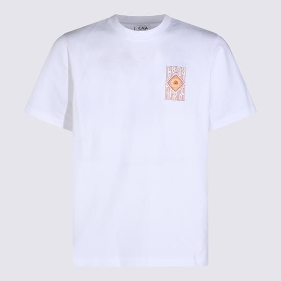 26FW 카사블랑카 반팔 티셔츠 MAW26JTS001 14 WHITE