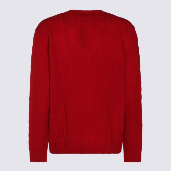 26FW 폴로 랄프로렌 케이블 니트 스웨터 710876762 006 PARK AVE RED - POLO RALPH LAUREN