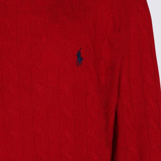 26FW 폴로 랄프로렌 케이블 니트 스웨터 710876762 006 PARK AVE RED - POLO RALPH LAUREN