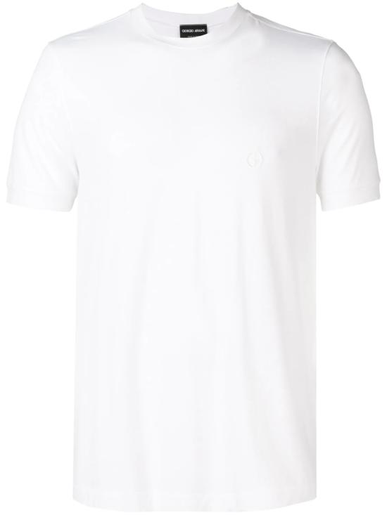 26FW 조르지오 아르마니 반팔 티셔츠 3GST52 SJP4ZU090 Off White