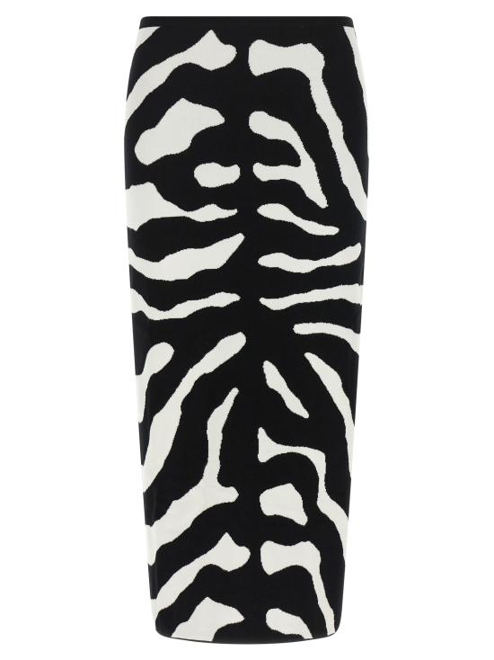 26FW 모스키노 미디 스커트 A018155061555 White Black
