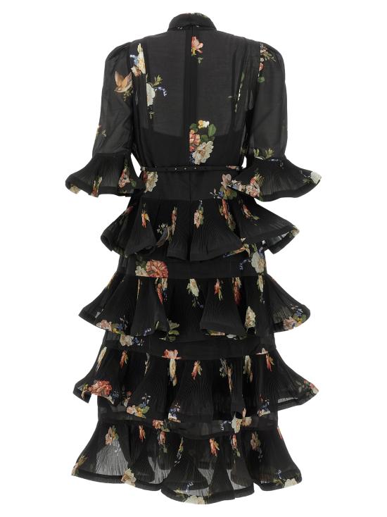 26FW 짐머만 미디 원피스 5509DF26RBLBPR Black - ZIMMERMANN