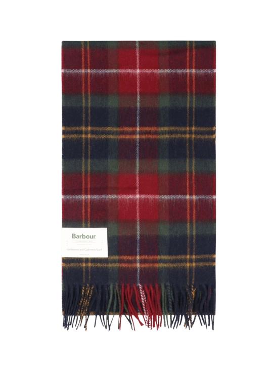 26FW 바버 울 캐시미어 타탄 스카프 USC0002 TN69 NAVY
