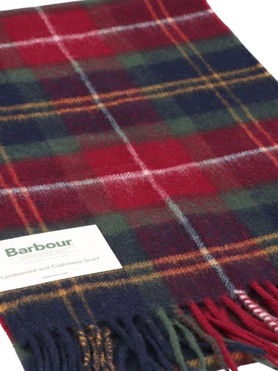 26FW 바버 울 캐시미어 타탄 스카프 USC0002 TN69 NAVY - BARBOUR