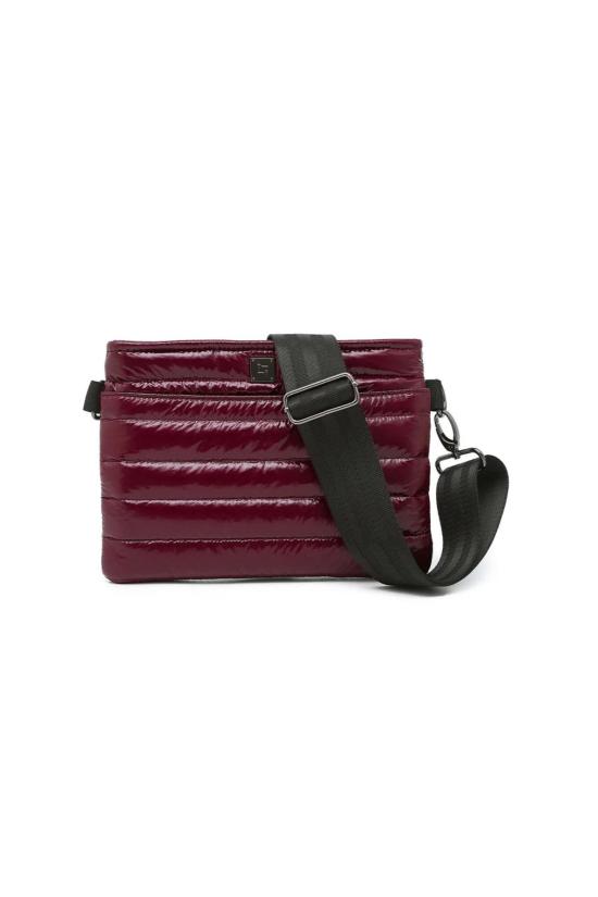  Think Royln 크로스백 로일린 범백 2.0 글로시 딥 버건디를 생각해 보세요.