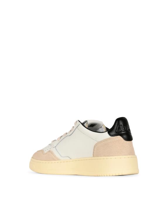 26FW 오트리 메달리스트 로우 스니커즈 AULM MA04 MATCH SUEDE WHT BLACK - AUTRY