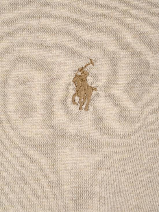 26FW 폴로 랄프로렌 슬림핏 코튼 니트 폴로 셔츠 710980682 504 LIGHT WALNUT BROWN HTHR - POLO RALPH LAUREN