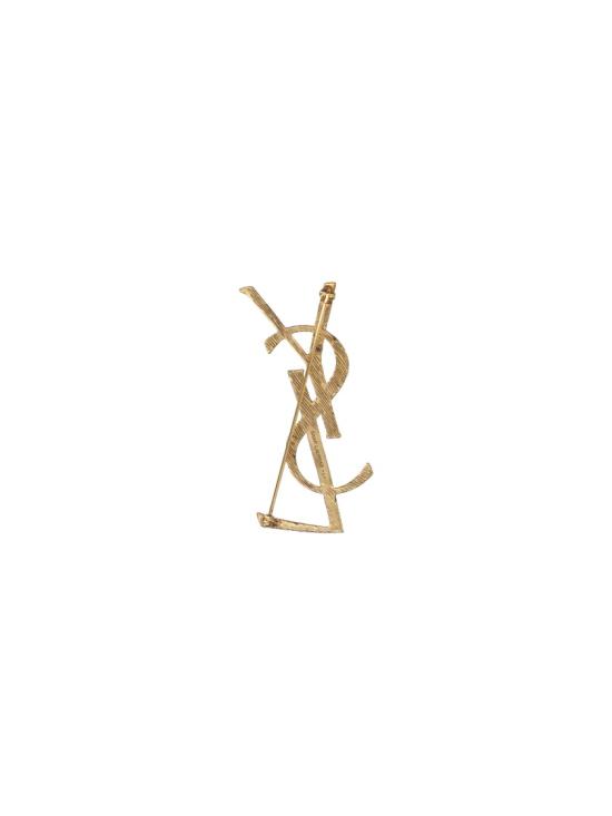 26FW 생로랑 오피움 모노그램 브로치 670466 Y15008069 Gold - SAINT LAURENT