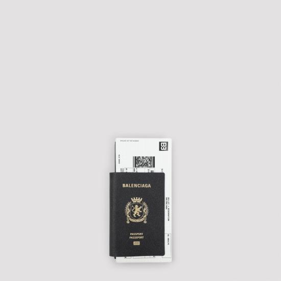 26FW 발렌시아가 패스포트 2 티켓 장지갑 787774 2AA3R 1000 BLACK