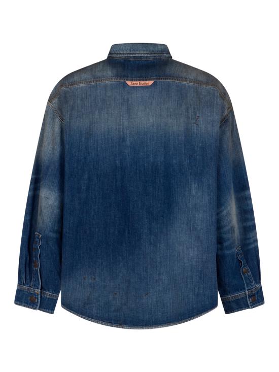 26SS 아크네 스튜디오 데님 버튼업 셔츠 CB0124 863 MID BLUE - ACNE STUDIOS