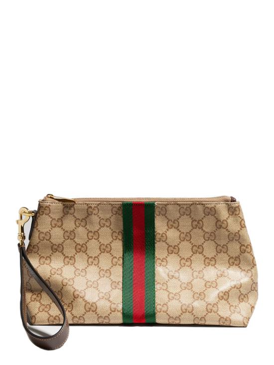 26FW 구찌 웹 디테일 GG 파우치 875821FAF79 8547 Beige