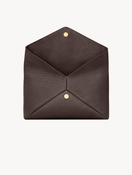 26FW 생로랑 카산드라 라지 엔벨로프 파우치 769307AACYT 2050 Marrone - SAINT LAURENT