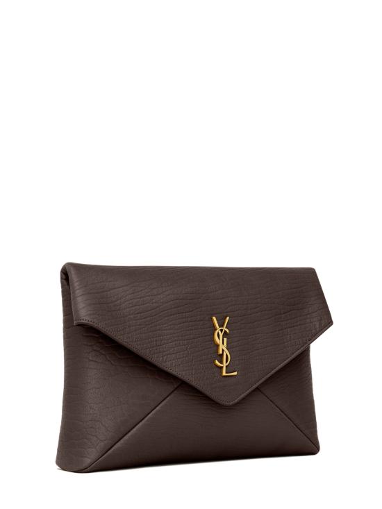 26FW 생로랑 카산드라 라지 엔벨로프 파우치 769307AACYT 2050 Marrone - SAINT LAURENT