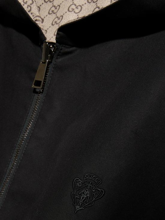 26FW 구찌 체크 코튼 자카드 오버셔츠 재킷 871671ZAUW7 1000 NERO - GUCCI