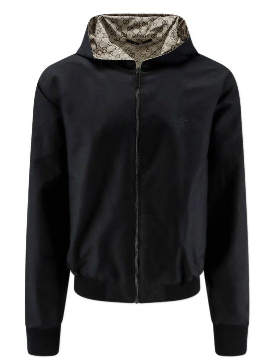 26FW 구찌 체크 코튼 자카드 오버셔츠 재킷 871671ZAUW7 1000 NERO