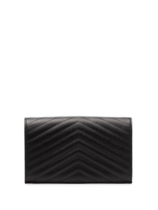 26FW 생로랑 레더 카산드라 체인 월렛 377828BOW01 1000 NERO - SAINT LAURENT