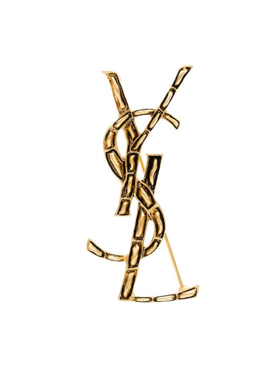 26FW 생로랑 YSL 오피움 크로커다일 브로치 470371Y1500 8030 Oro - SAINT LAURENT