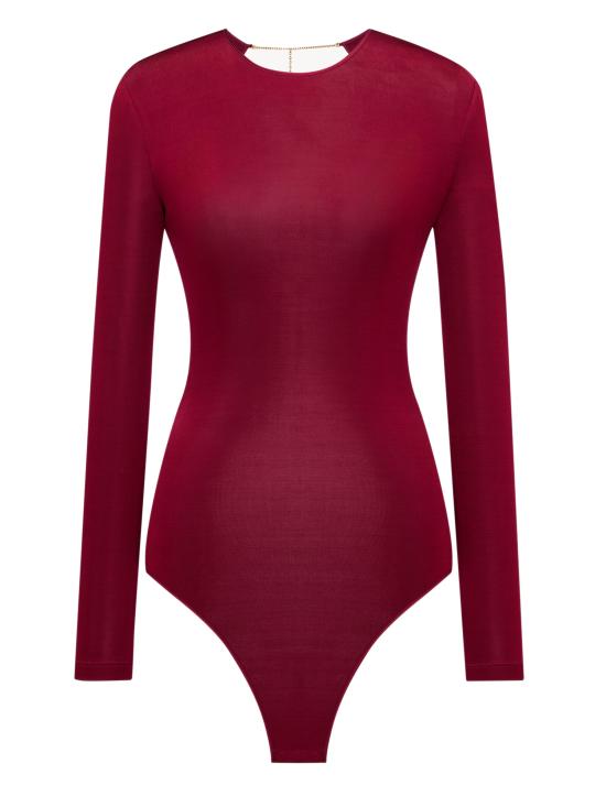 26FW 생로랑 바디수트 티셔츠 876794Y38DS 5860 Rosso