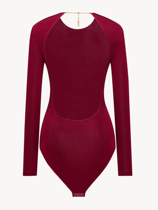 26FW 생로랑 바디수트 티셔츠 876794Y38DS 5860 Rosso - SAINT LAURENT