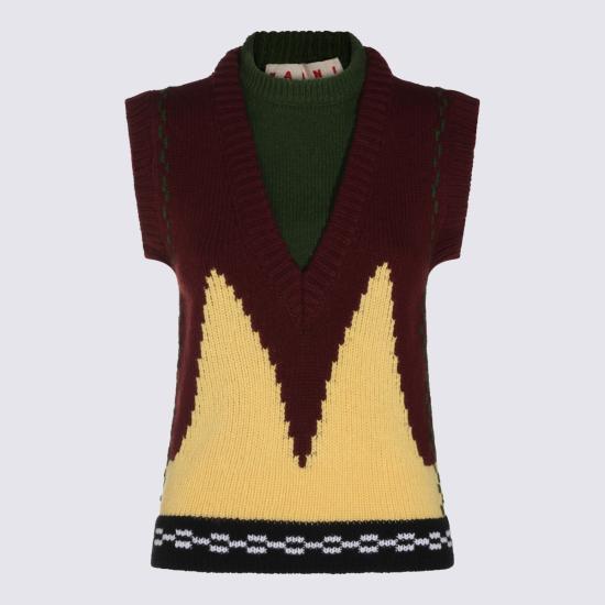 26FW 마르니 스웨터 GCMD0673Q0 UFH100INR92 WINE - MARNI