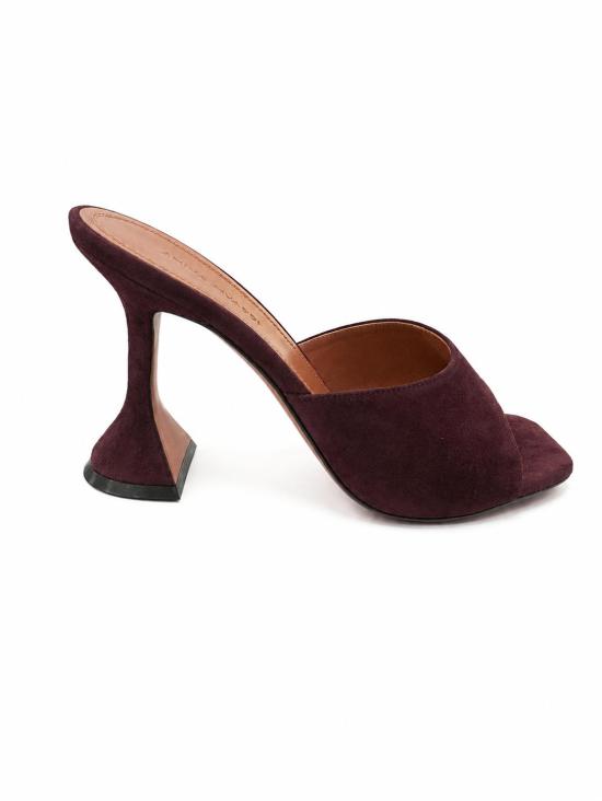 26FW 아미나 무아디 뮬/슬리퍼 LUPITASLIPPER95 MERLOT SUEDE BORDEAUX